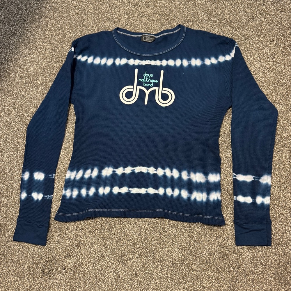 Vintage Dave Matthews Band Thermal Long Sleeve Cotton Shirt Women’s XL